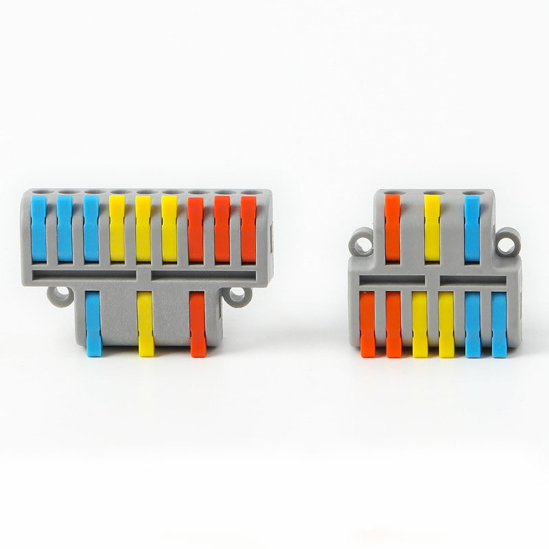 3-in-6-out 3-in-9-out DF-63 DF-93 Quick Connect Terminal with Screw Fixed Wire Connector