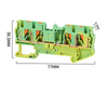 PT4-QUATTRO-PE Replace Phoenix Two in Two Out Grounding NS35 Din Rail Terminal Block