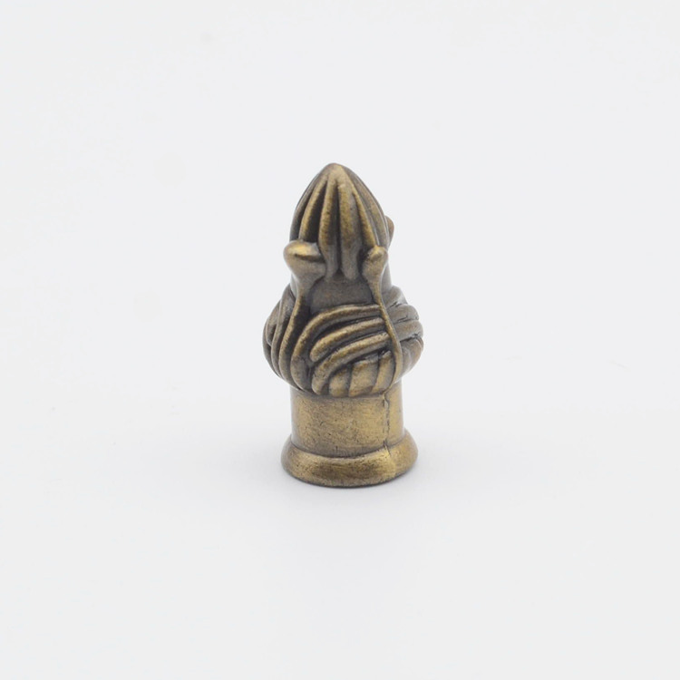 Long Flower Beautiful Decorative Nut Knob Cover Gold Bronze European-style Table Candle Floor Lamp Lighting Fixture Accessories