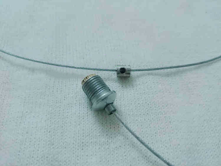 Chandelier Accessories Single-hole Steel Wire Locks, Wire Locks, Small Copper Pieces, Lamps and Lanterns Accessories