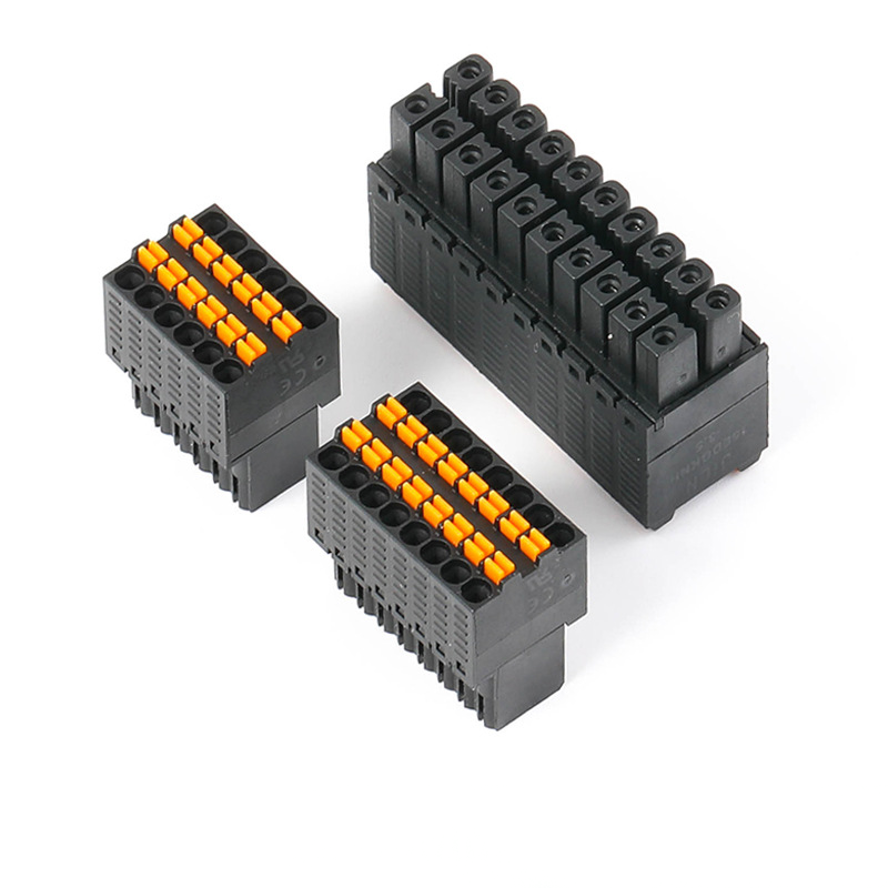 15EDGKNHB-2.54mm Double-layer Spring Plug-in Terminal Block Screwless Compact male Plugable Terminal Block