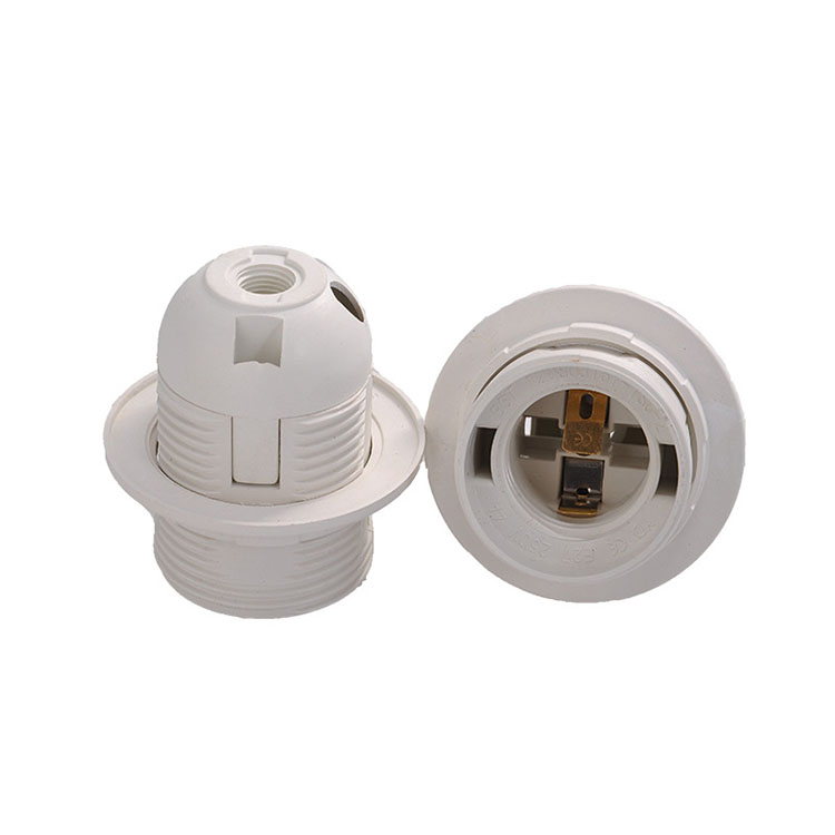 Supply Wholesale E27 European Standard Card Type Full Tooth Lamp Holder Lamp Socket LED Screw Lightholder