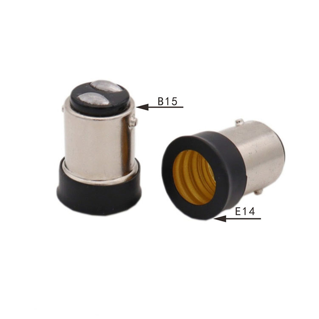 B15D to E14 Conversion Lamp Holder Screw Lamp Holder BA15D Bayonet B15-E14 Converter Lamp Holder
