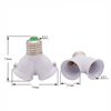 Wholesale E27 to 2E27 Lamp Holder One Point Two Lamp Holder Twin Lamp Socket E27 to Double Head