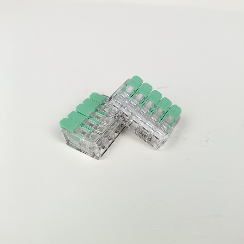 2025 Popular Replace Wago Joint End Lever Nut Connector 221-415 1 in 4 Out Fast Wire Connector FL-265