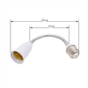 Wholesale E27-E27 Universal Lamp Holder Conversion Lamp Holder Plus Hard Hose E27 to E27