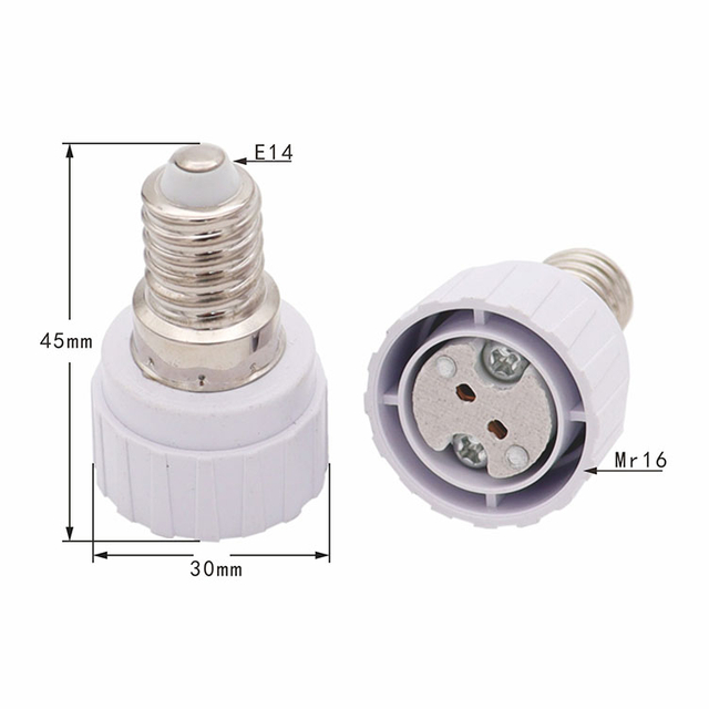 Hot Selling E14 to MR16 Conversion Lamp Socket Lightholder MR16 G5.3 Lamp Holder Converter