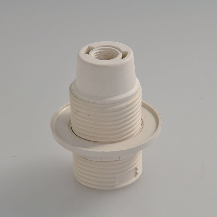 Directly Supply E14 Plastic Self-locking Full Tooth Lamp Holder Light Socket Base