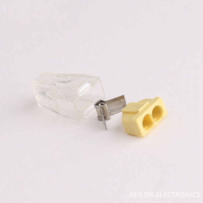 PCT-102 Quick Connect Wire Terminal, 2-Hole 2.5mm² Hard Wire Connector, Electrical Terminal Manufacturer Wholesale 2 Way Junction Box Lighting Connector