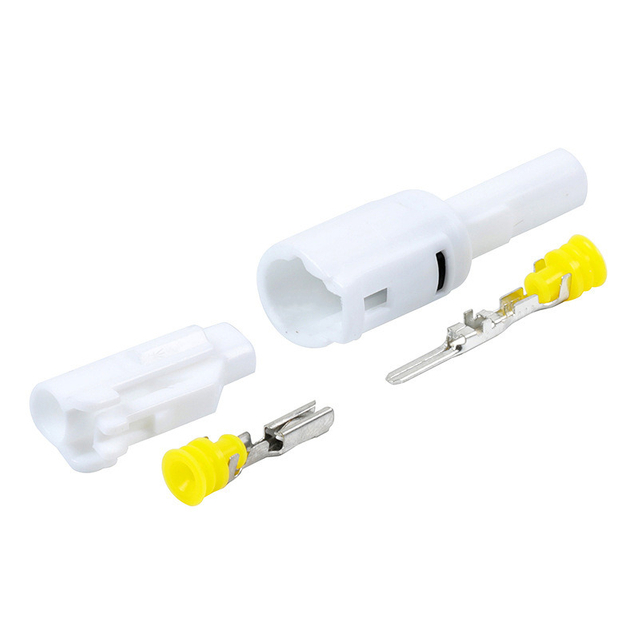 DJ7011-2.2-11/21 Automotive Waterproof Connector for 1P Wiring Harness - Male-Female Plug for Connection with End Caps