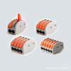 PCT-214 Replacement 4-Pole Quick Wire Terminal Connector | 4-Square Soft & Hard Wire Splice Connector Main Using for Junction Box Lighting Connect