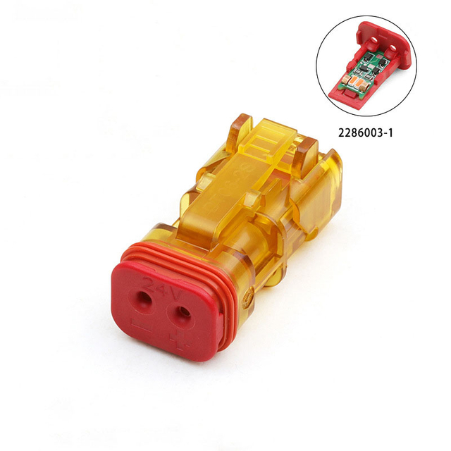 2286003-1 Connector with Illuminated Plug DT06-2S-SDT-CE27 Female End Connector W2S-SDT-24V