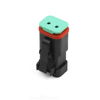 DT06-2S-EP06 2-hole Waterproof Connector Engineering Vehicle Wiring Harness Connector Flat Cover Plug