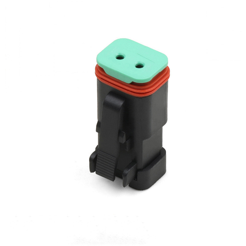 DT06-2S-EP06 2-hole Waterproof Connector Engineering Vehicle Wiring Harness Connector Flat Cover Plug
