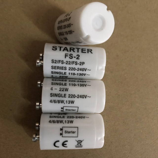 Fs 2 Fluorescent Tube Starter 4-22W Glow Starter for Fluorescent Light S2/FS-2