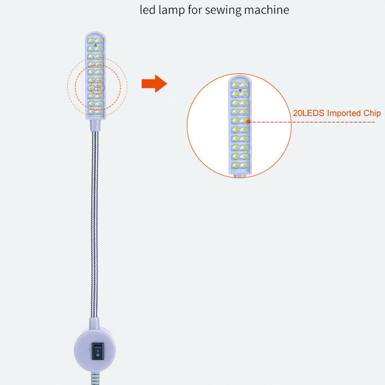 20led Sewing Machine Lamp 1W 220V Led Sewing Work Light