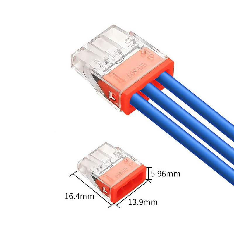EU series quick connect terminal wire connector quick plug connector LED lamp terminal junction box wire connector