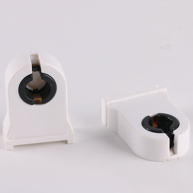 Factory Wholesale Supply T8 Fluorescent lightpholder Lamp Holder Pc Flame Retardant Lamp Aging Lamp Bracket Head