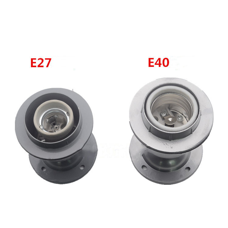 E27 E40 Explosion-proof Waterproof Screw Lamp Holder Aluminum Lamp Holder High Bay Light Factory Room Spotlight Lighting Fixture