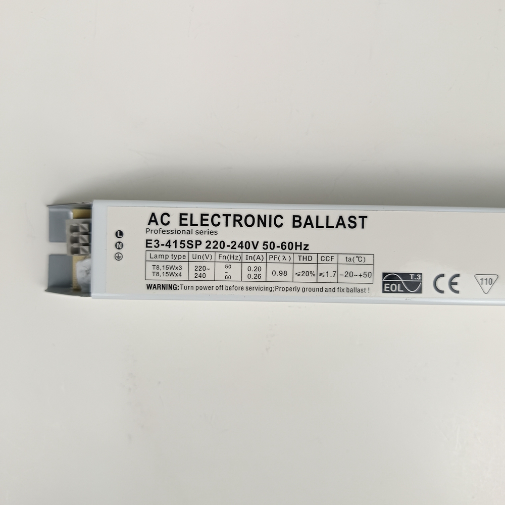 220v 60hz Ballast 3-4x15W Electronic Ballast for Fluorescent Lamp