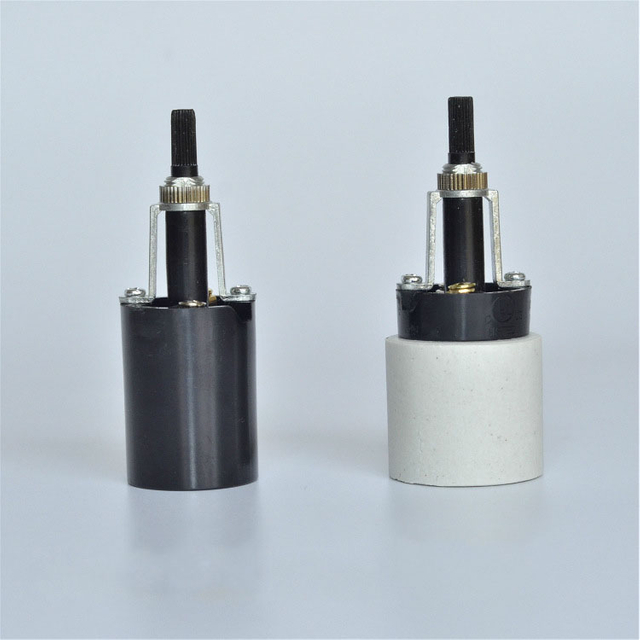 E27 Screw Base Twisted Two-way with Switch Ceramic Bakelite Table Lamp Lighting Accessories