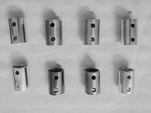 M10 Inner Thread Lighting Connector Iron Fittings Inner Thread Pipe Joint Straight Double Pass Lamp Fittings