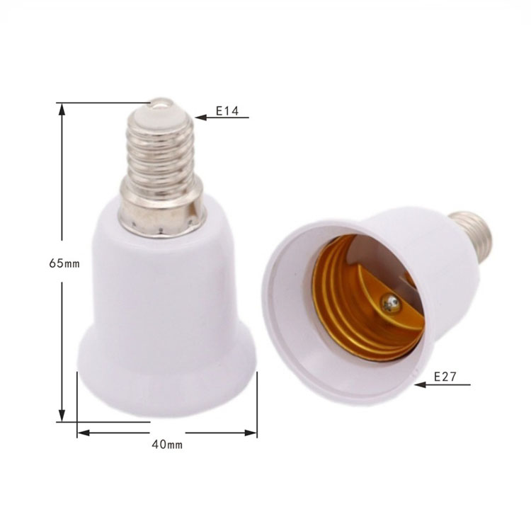 Supply E14 to E27 Conversion Lamp Holder Adapter E14-E27 Lightholder Socket
