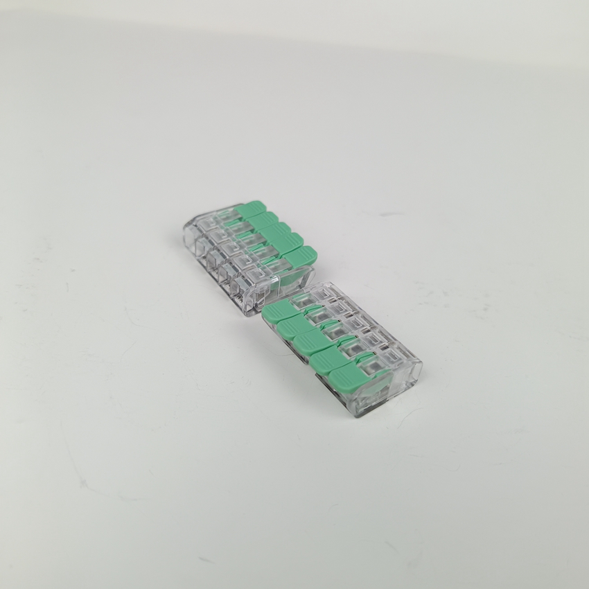 2025 Popular Replace Wago Joint End Lever Nut Connector 221-415 1 in 4 Out Fast Wire Connector FL-265