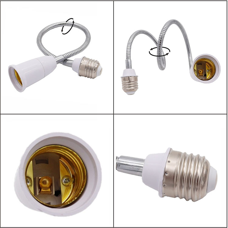 Lamp Holder Extended Universal Hose Lamp Holder Converter Night Light Socket Lamp Accessories