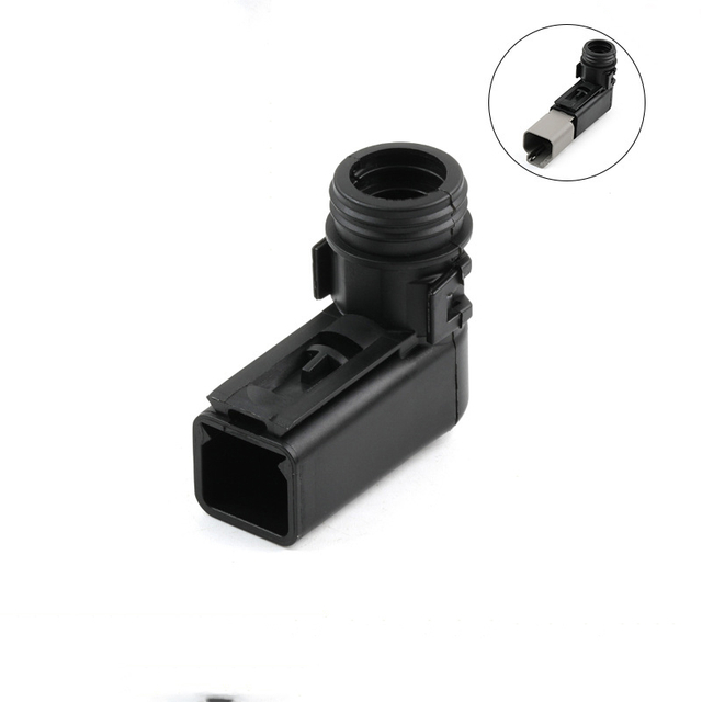 2P Male Connector with Strain Relief and Corrugated Tube Clamp, Accessory for Connector 1011-230-0205