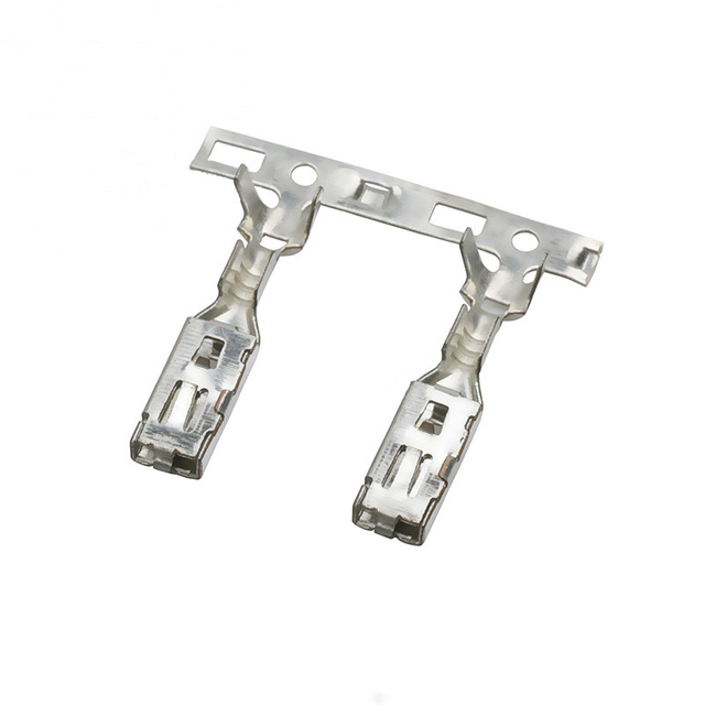 DJ625B-2.8*0.8A Automotive Terminal, Suitable for Crimping Wire Terminals and Connectors, Tinned Female Terminal