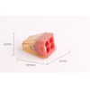 4 Holes Docking Head PCT-604 Wire Connector Quick Wiring Terminal for Home Decoration 4 Square Meters Hard Wire Connector One In 3 Out Junction Box Connector
