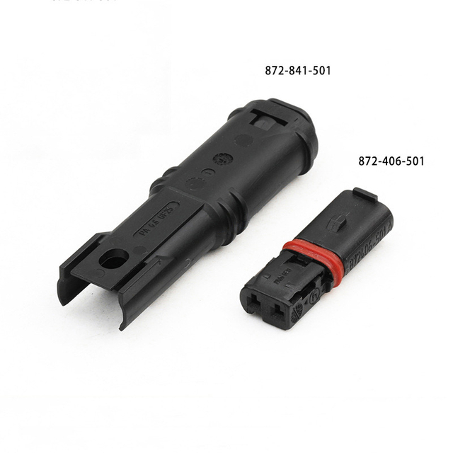 872-841-501 Male/Female 872-406-501 Applicable to turn signal door handle, rearview mirror, 2-pole plug