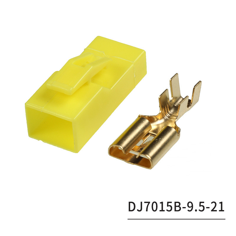 DJ7015B-9.5-21 Automotive Connector Plug, 1-Pin, 1-Hole, 1-Core, High-Current, Plastic Housing, Protective Sheath