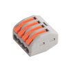 PCT-214 Replacement 4-Pole Quick Wire Terminal Connector | 4-Square Soft & Hard Wire Splice Connector Main Using for Junction Box Lighting Connect