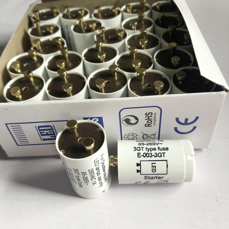 250v 0.5A/1A/1.5A/2A T8 Led Lights Starter CE Certiticate