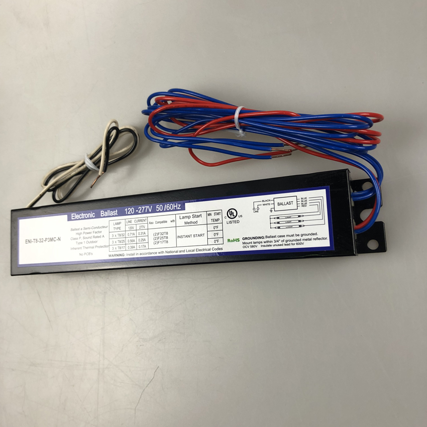 ENI-T8-32-P3MC-N ballast 32wx3 120-277V fluorescent ballast with ul 