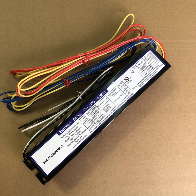 4 lamp t8 ballast 4x32w fluorescent ballast 120-277v 50-60hz
