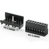 5.08mm PLC Terminal Suitable for Siemens S7-200 Terminal Block 2EDGKG Plug-in Black Terminal Block Connection 