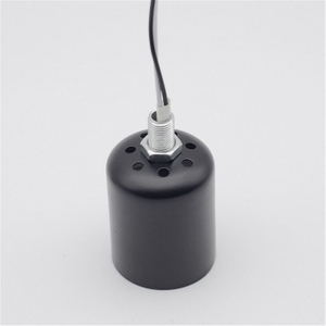 E27 Screw Lamp Holder Cooling Hole Lamp Cup with Wire Ceramic Lamp Holder Chandelier Lighting Fittings