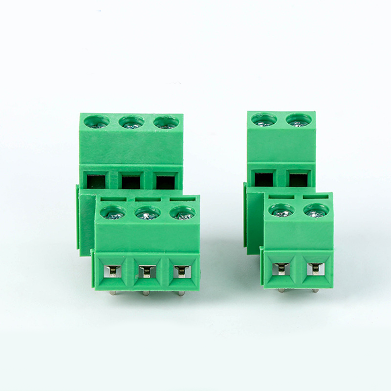 127A-5.08mm 2 * 2P 2*3P Dual Row Straight Insertion 300V 5.08mm Screw Soldering PCB Connecting Terminal
