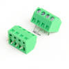 127S-3.5mm 3.81mm 45 Degree Wiring Screw PCB Terminal Block Copper Environmentally Friendly Solder Plate 127S Connector