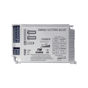 Dimmable Ballast for 2x42w Plc Fluorescent Lamp 1-10V Dimming Electronic Ballast