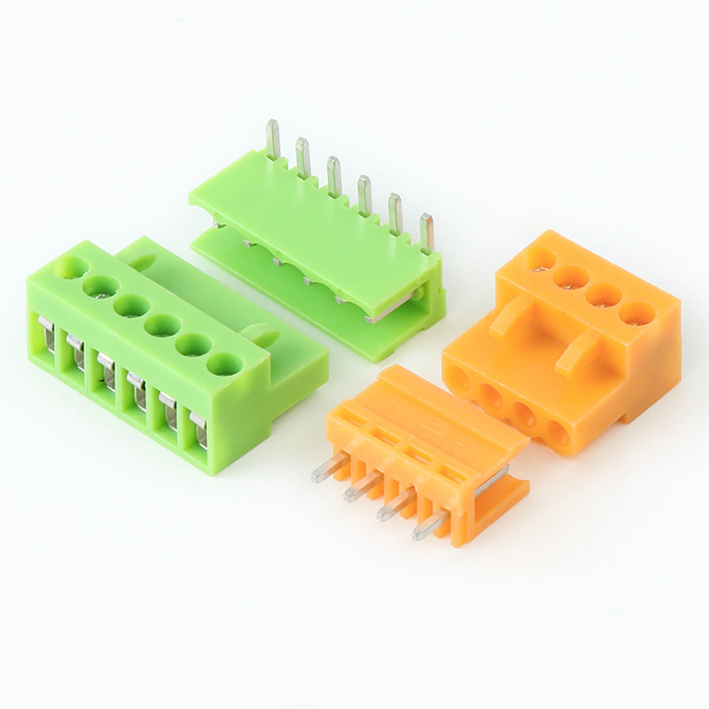 3.96MM Plug-in PCB Terminal Block HT396-3.96MM Orange Male And Female Plug-in Connector Set V/R