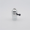 E27E26 Large Screw Aluminum Zipper Switch Retro Lamp Holder Pearl Black Lamp Holder