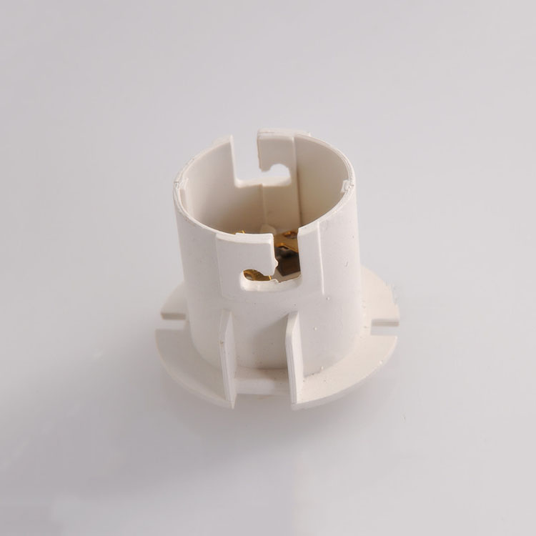 Supply B22 Cassette Lamp Holder B22 White Lamp Socket B22 High Temperature Plastic Light Base
