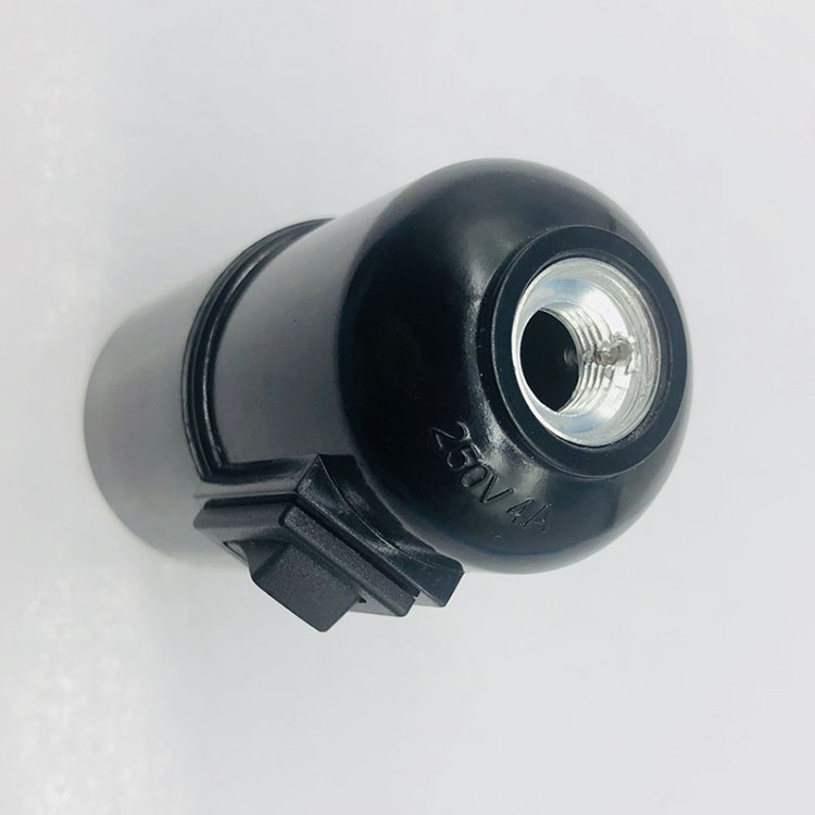 E27 Black Bakelite Lamp Holder with Button Switch DIY Lamp Holder Chandelier Lamp Holder