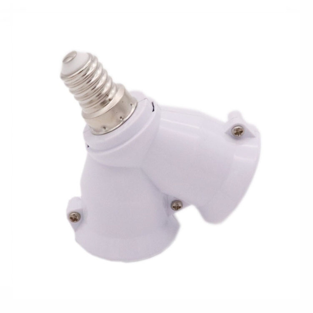 E14 to E27 Conversion Lamp Holder, One to Two Lamp Holders, E27 Double-head Extended Lamp Holder