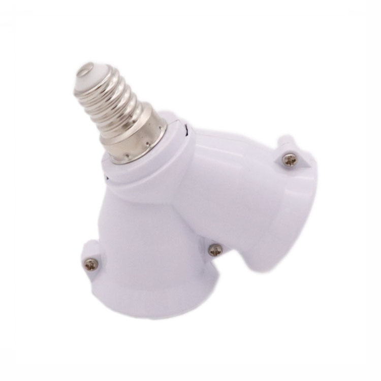E14 to E27 Conversion Lamp Holder, One to Two Lamp Holders, E27 Double-head Extended Lamp Holder