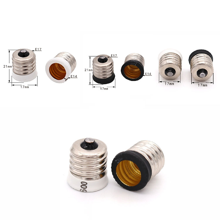 E17 to E14 Conversion Lamp Holder Light Base Converter LED Adapter Screw Lamp Socket E17-E14